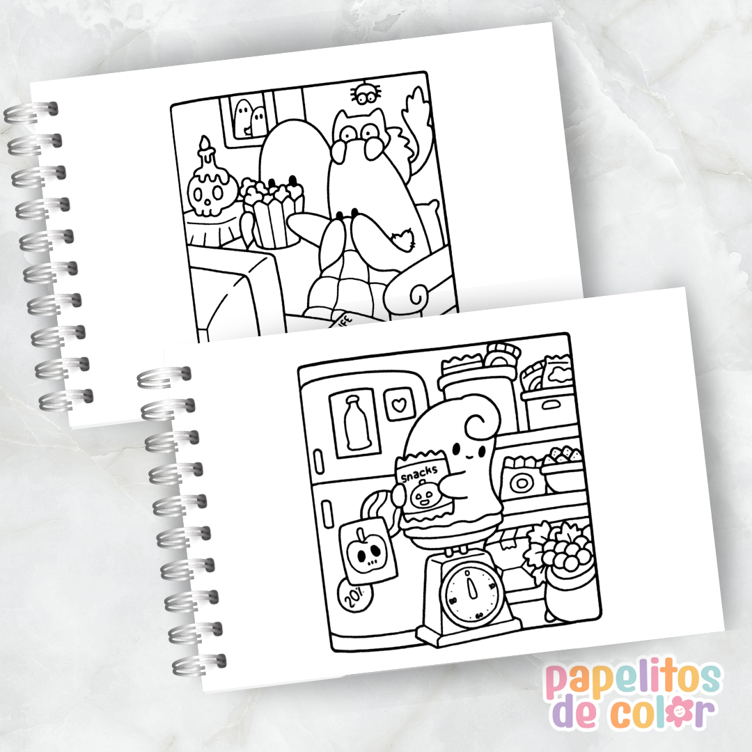 🖤👻 Libro para pintar Little Spooky ✨🎨