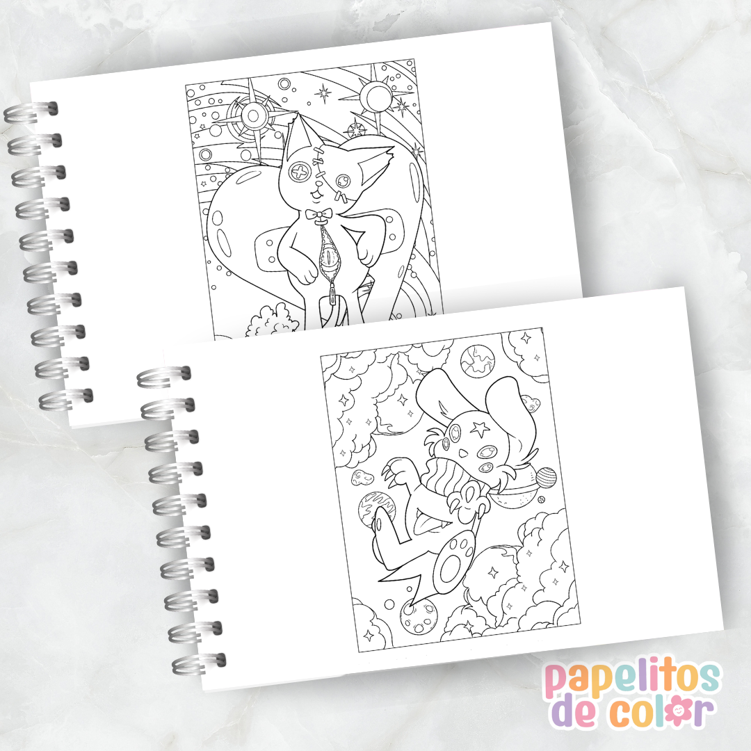 🖤✨ Libro para pintar Adorable Goth ✨🎨