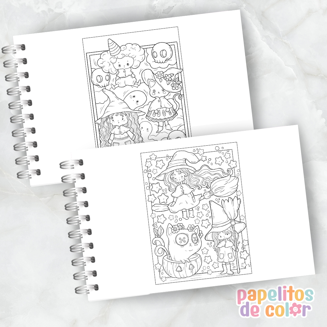 🪄🖤 Libro para pintar Witch Stuff ✨🎨
