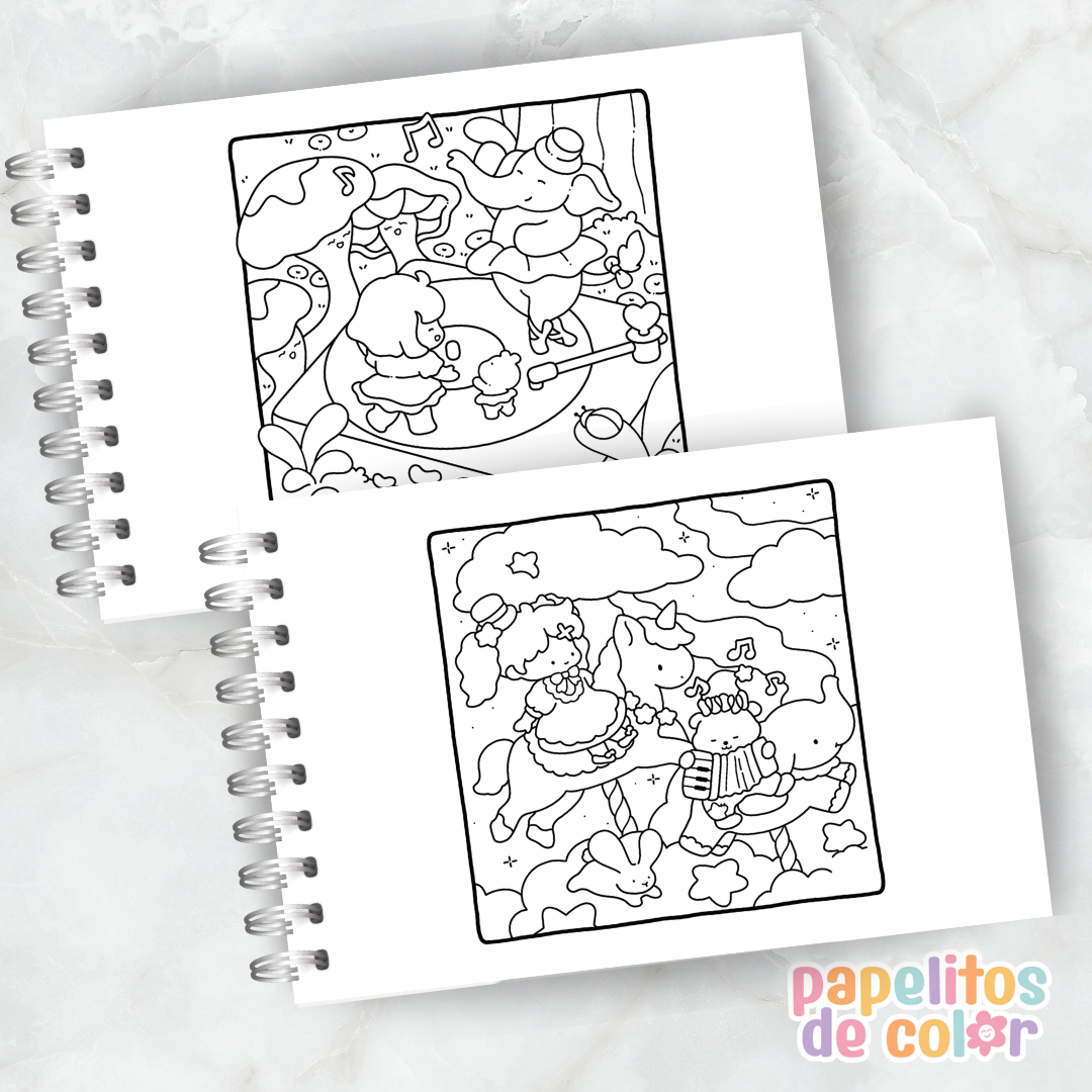 ☁️✨ Libro para pintar Dreamy Land ✨🎨