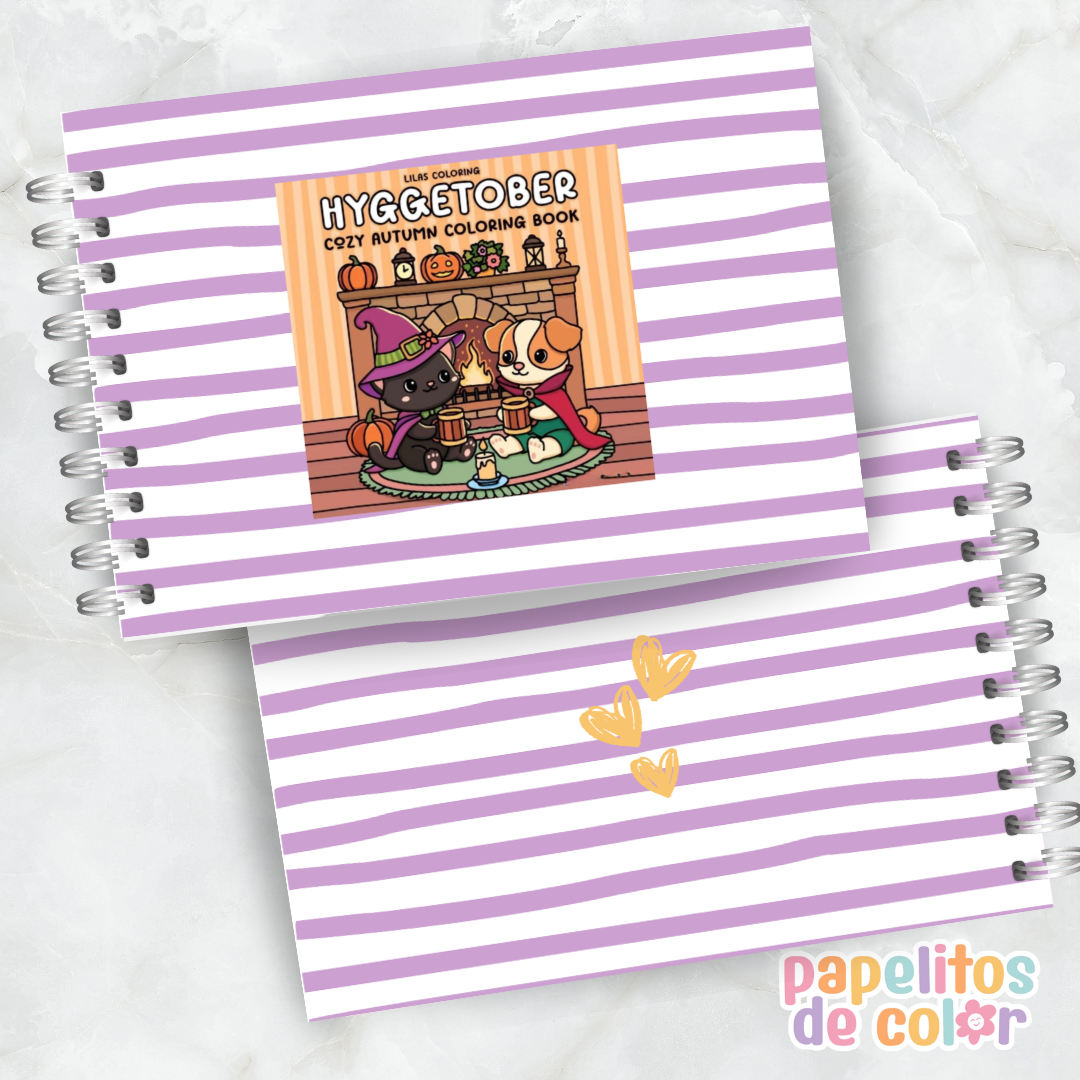 🍂🕯️ Libro para pintar Hyggetober ✨🎨