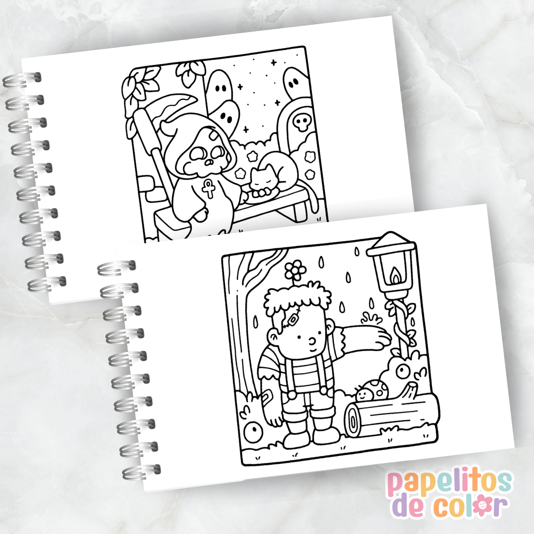 🖤👻 Libro para pintar Little Spooky ✨🎨