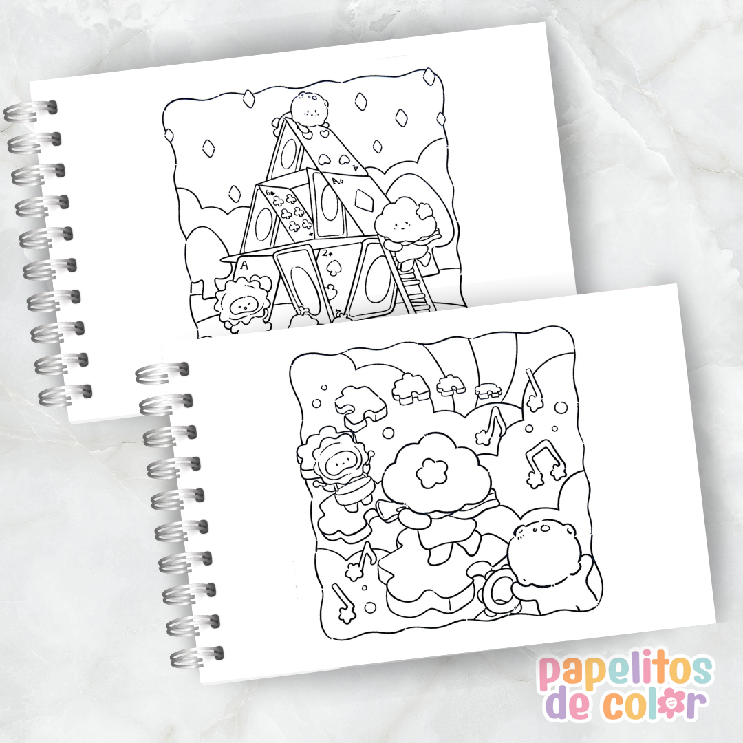 ☁️✨ Libro para pintar Cloud Tales ✨🎨