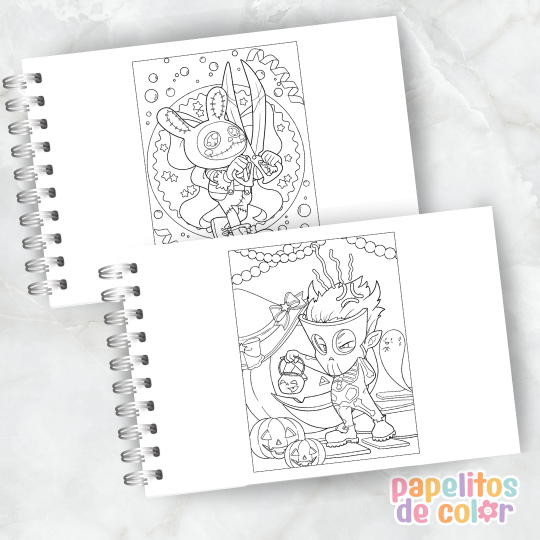 🖤✨ Libro para pintar Adorable Goth ✨🎨