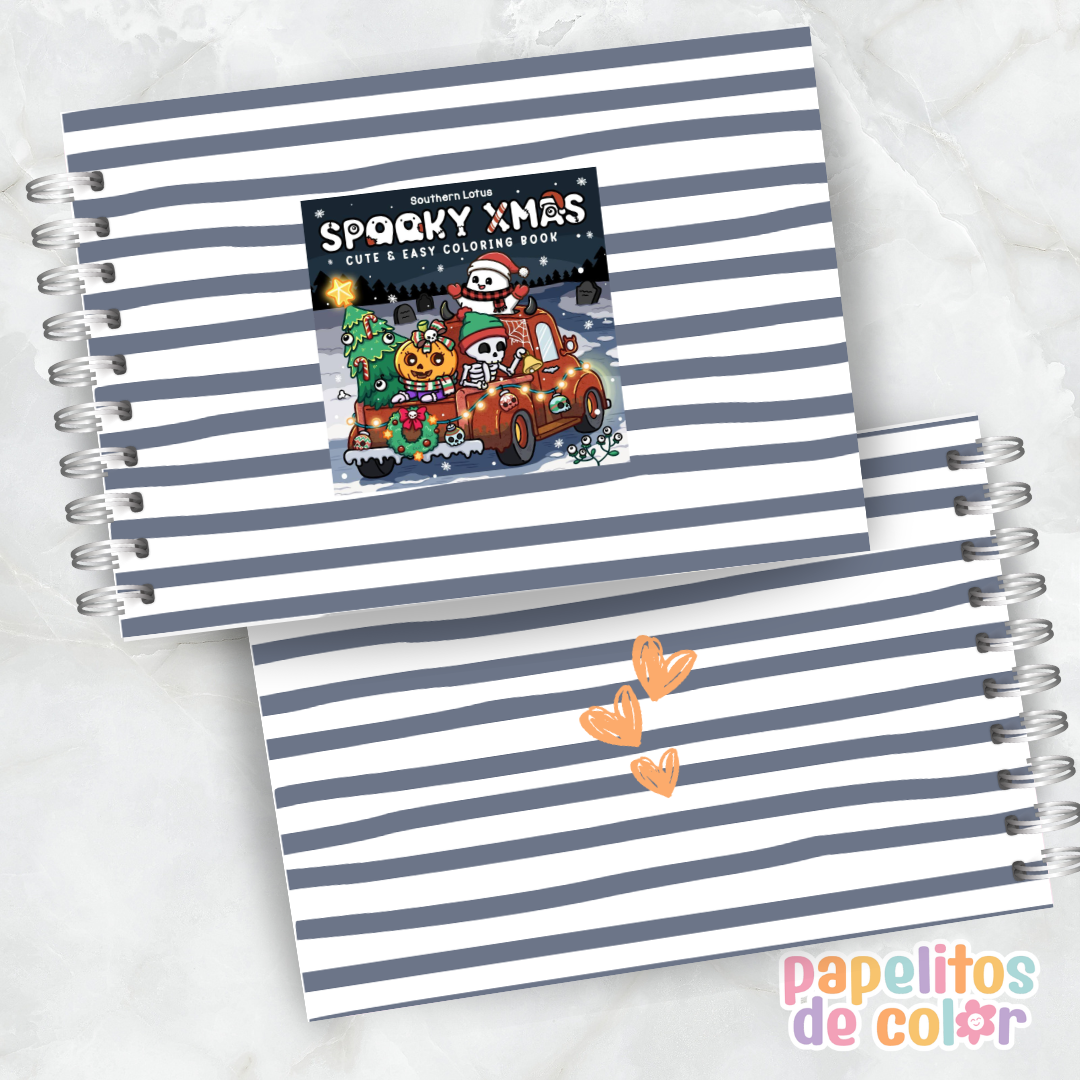 🎄👻 Libro para pintar Spooky Xmas ✨🎨