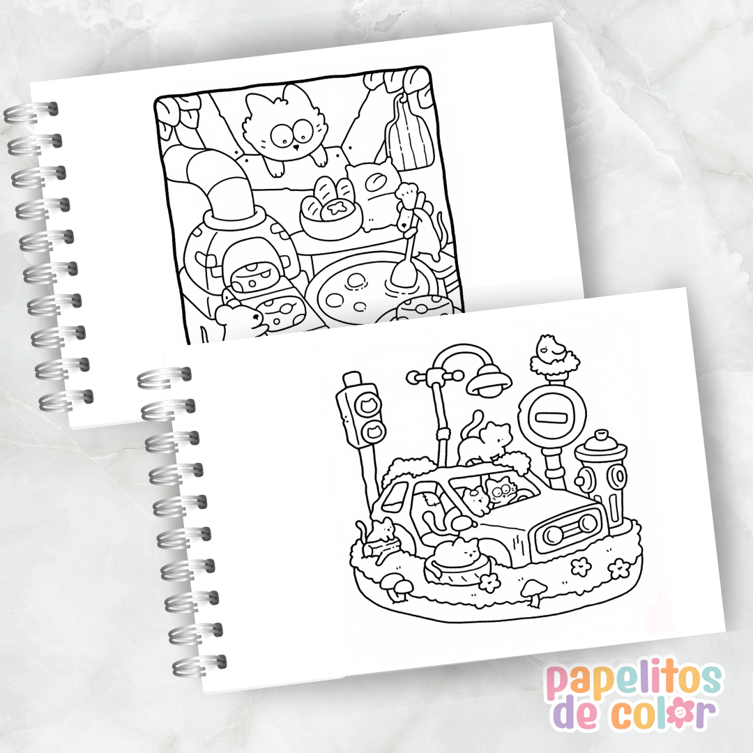 🐱✨ Libro para pintar Little Cat ✨🎨