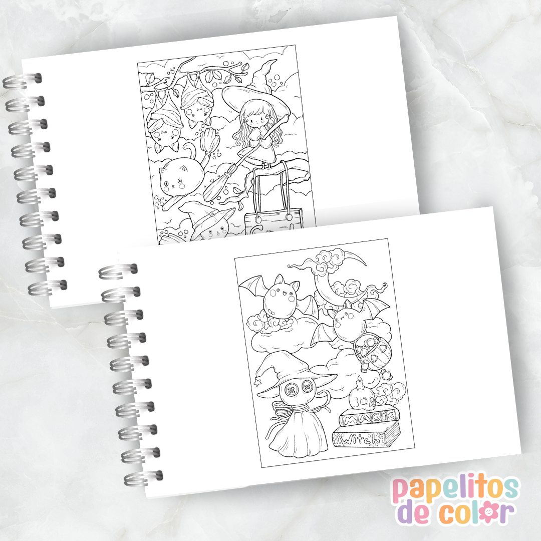 🪄🖤 Libro para pintar Witch Stuff ✨🎨