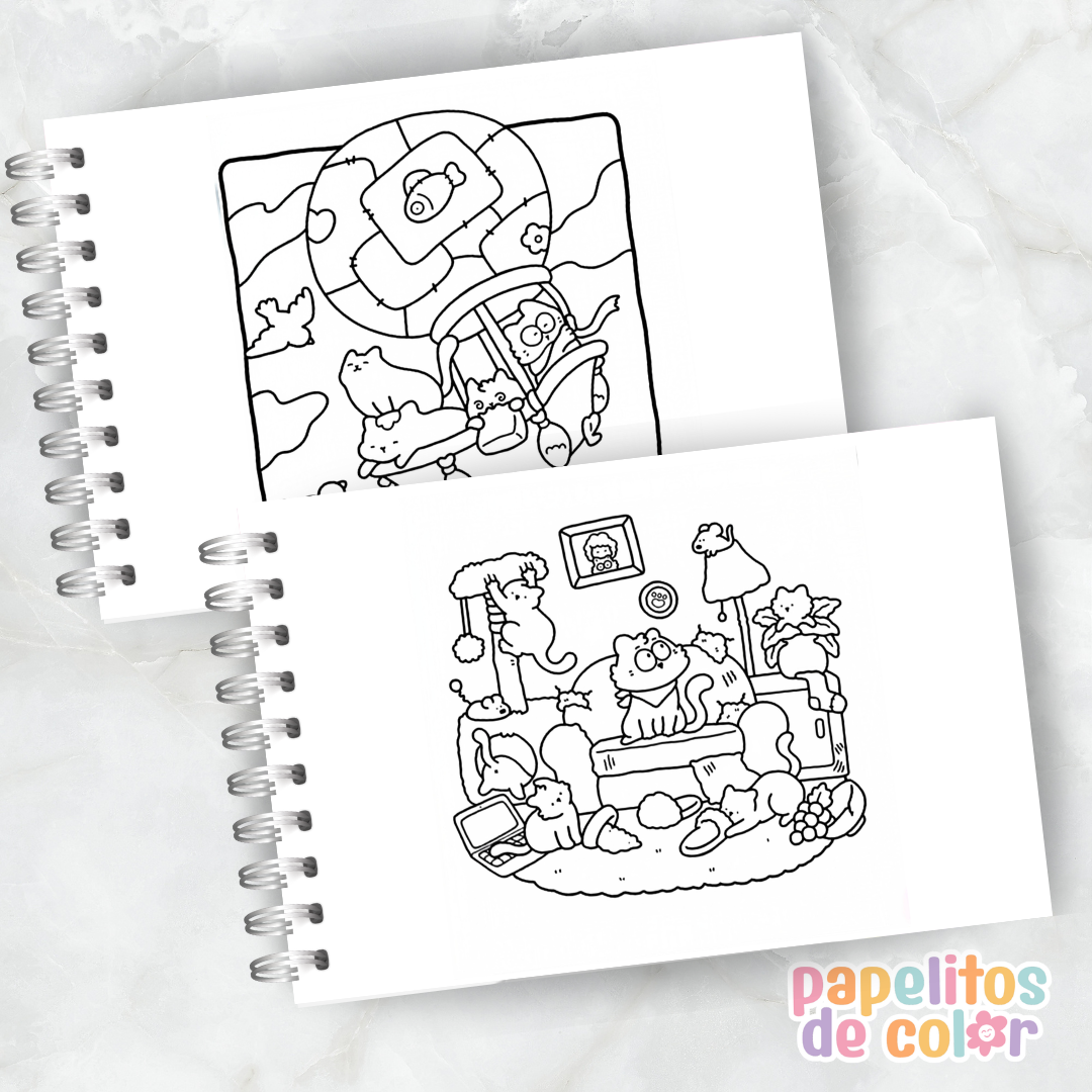 🐱✨ Libro para pintar Little Cat ✨🎨