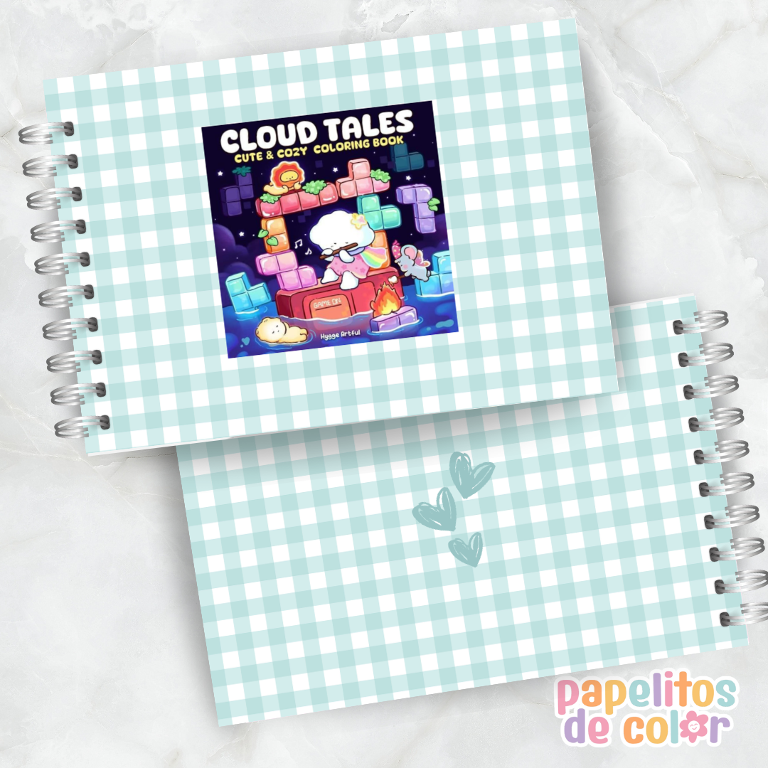 ☁️✨ Libro para pintar Cloud Tales ✨🎨