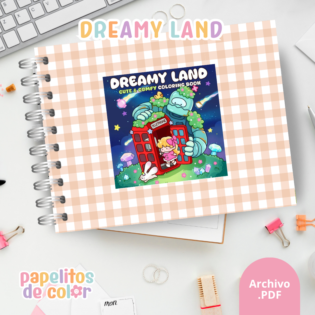 ☁️✨ Libro para pintar Dreamy Land ✨🎨