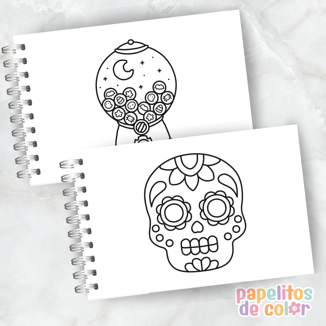 🎃🖤 Libro para pintar Halloween Vibes ✨🎨