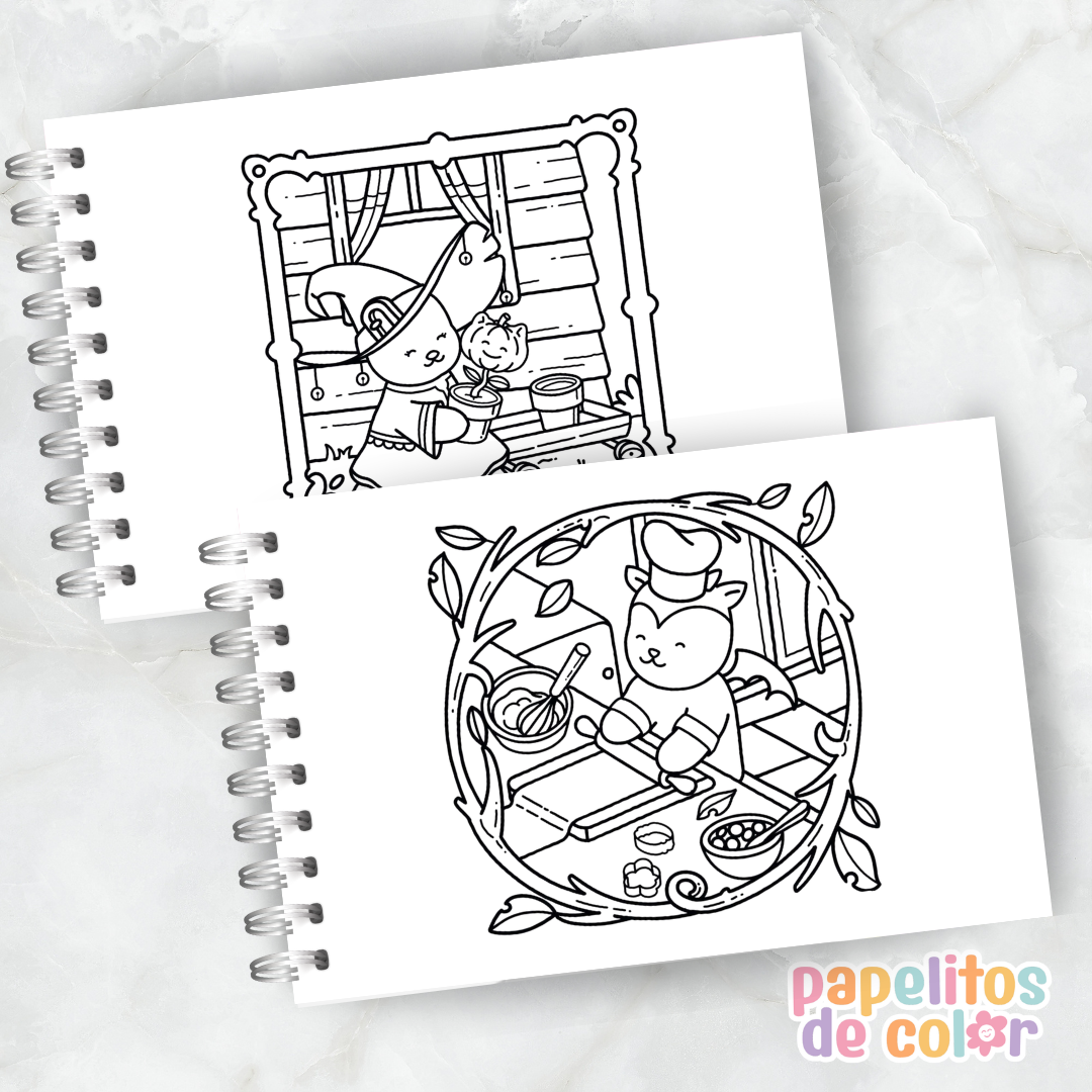 🤎✨ Libro para pintar Browmies ✨🎨