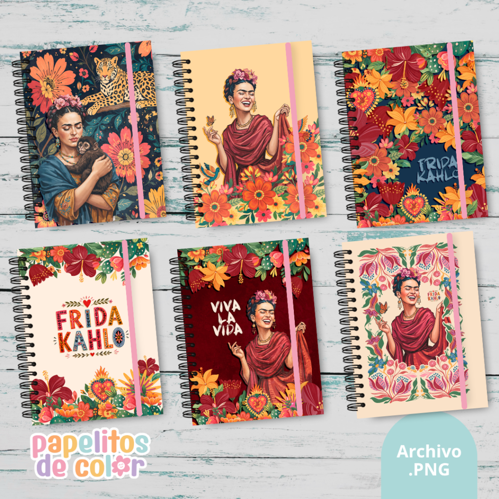 🌺📚 Pack 35 Portadas Frida ✨💖