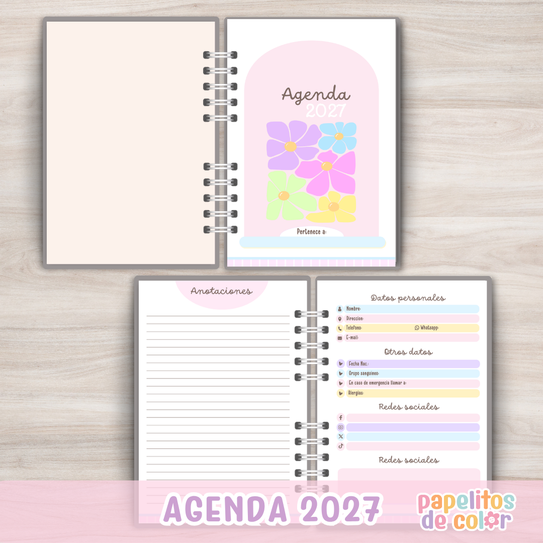 📅 Agenda Límite - Diaria 2027✨