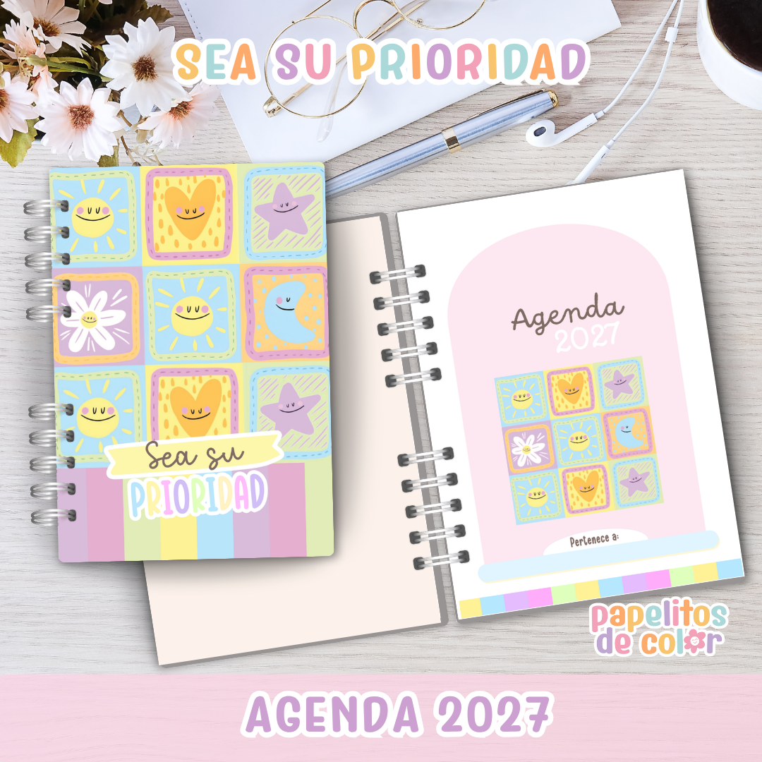 📅 Agenda Sea Su Prioridad - Diaria 2027✨