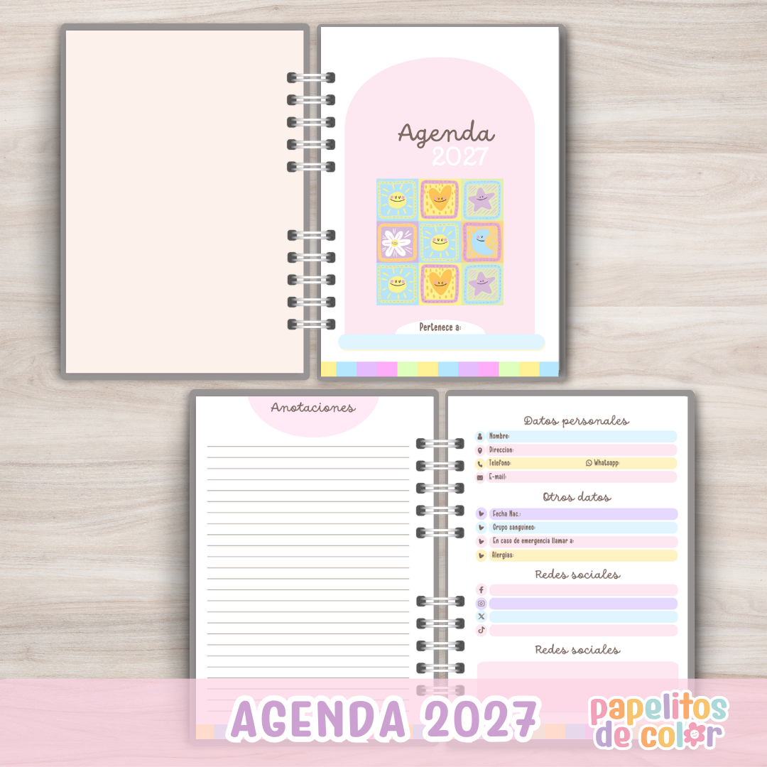 📅 Agenda Sea Su Prioridad - Diaria 2027✨