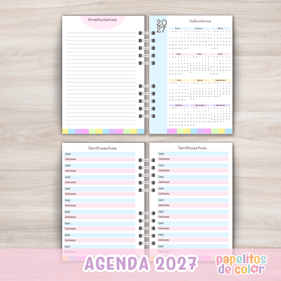 🌸 Agenda Confía -Semanal 2027 🌸