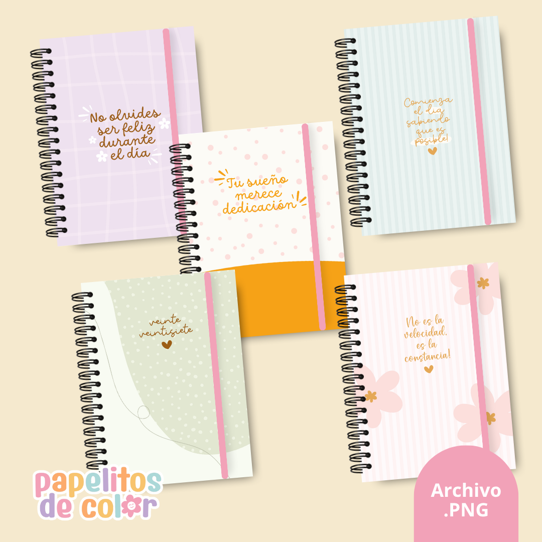 Pack 25 Portadas Agendas – Kit 9