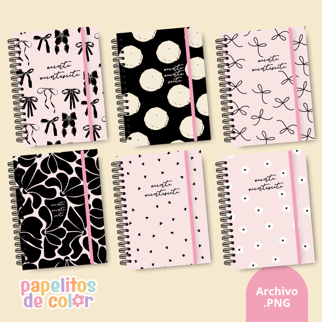 Pack 24 Portadas Agendas – Kit 19✨