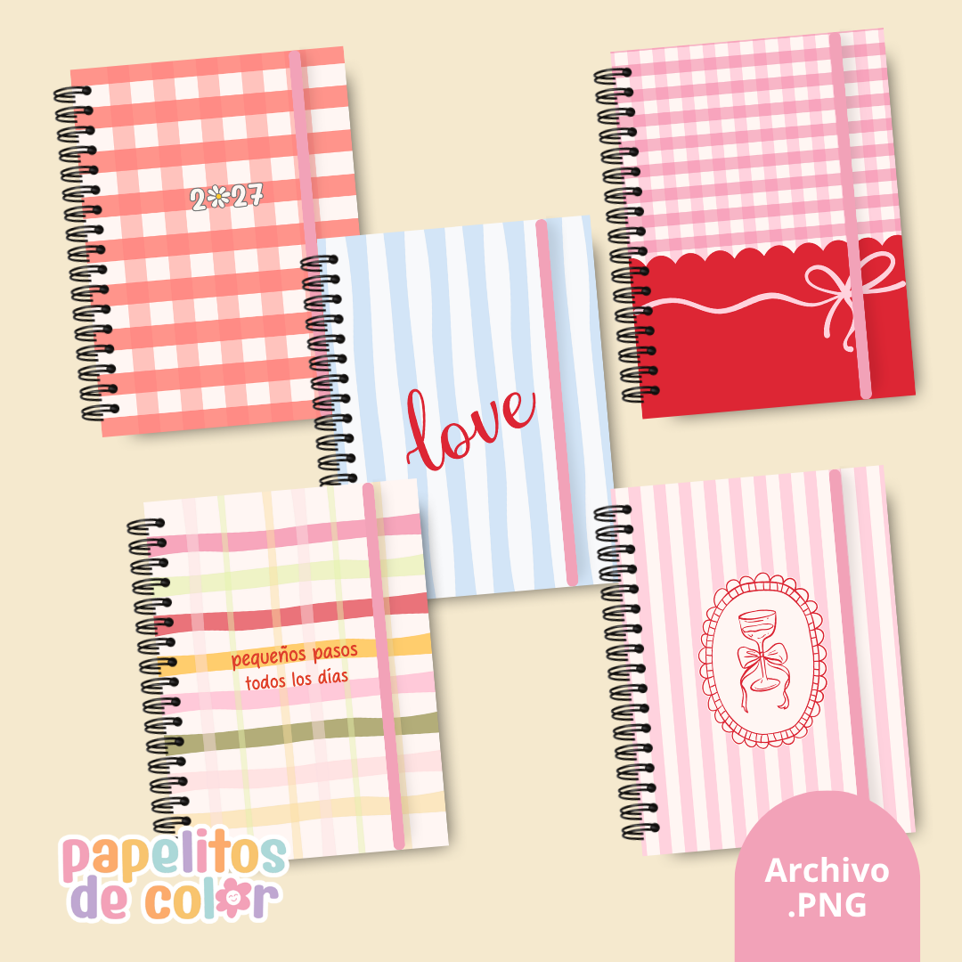 Pack 28 Portadas Agendas – Kit 8