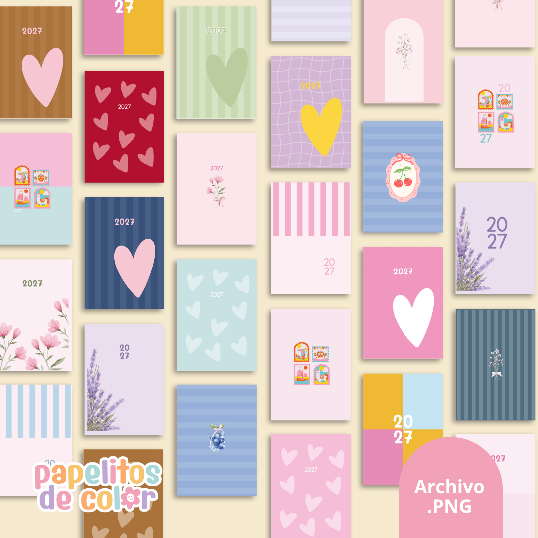 🌸 Pack de 27 Portadas – Kit 15