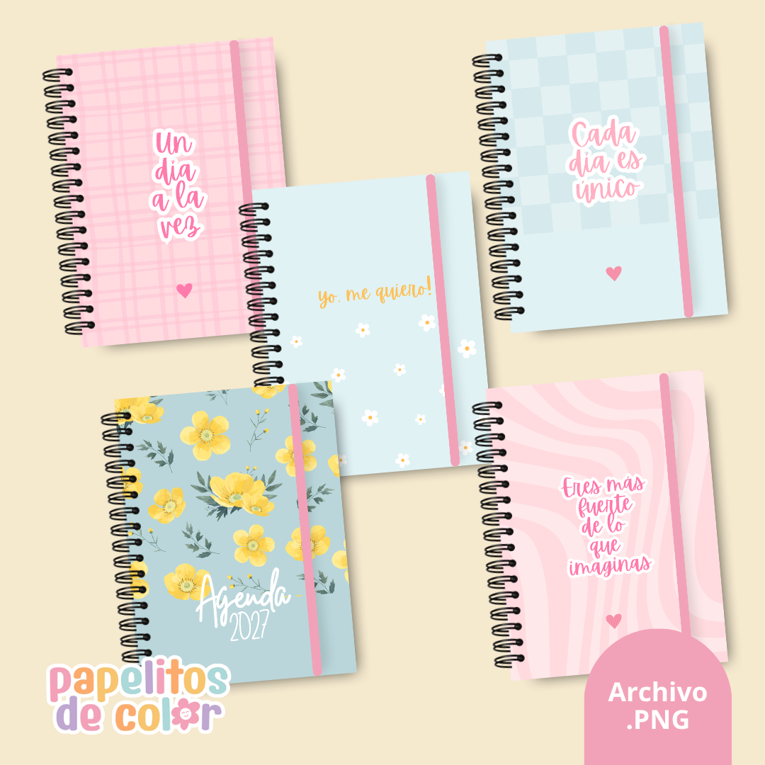 Pack 25 Portadas Agendas - Kit 1