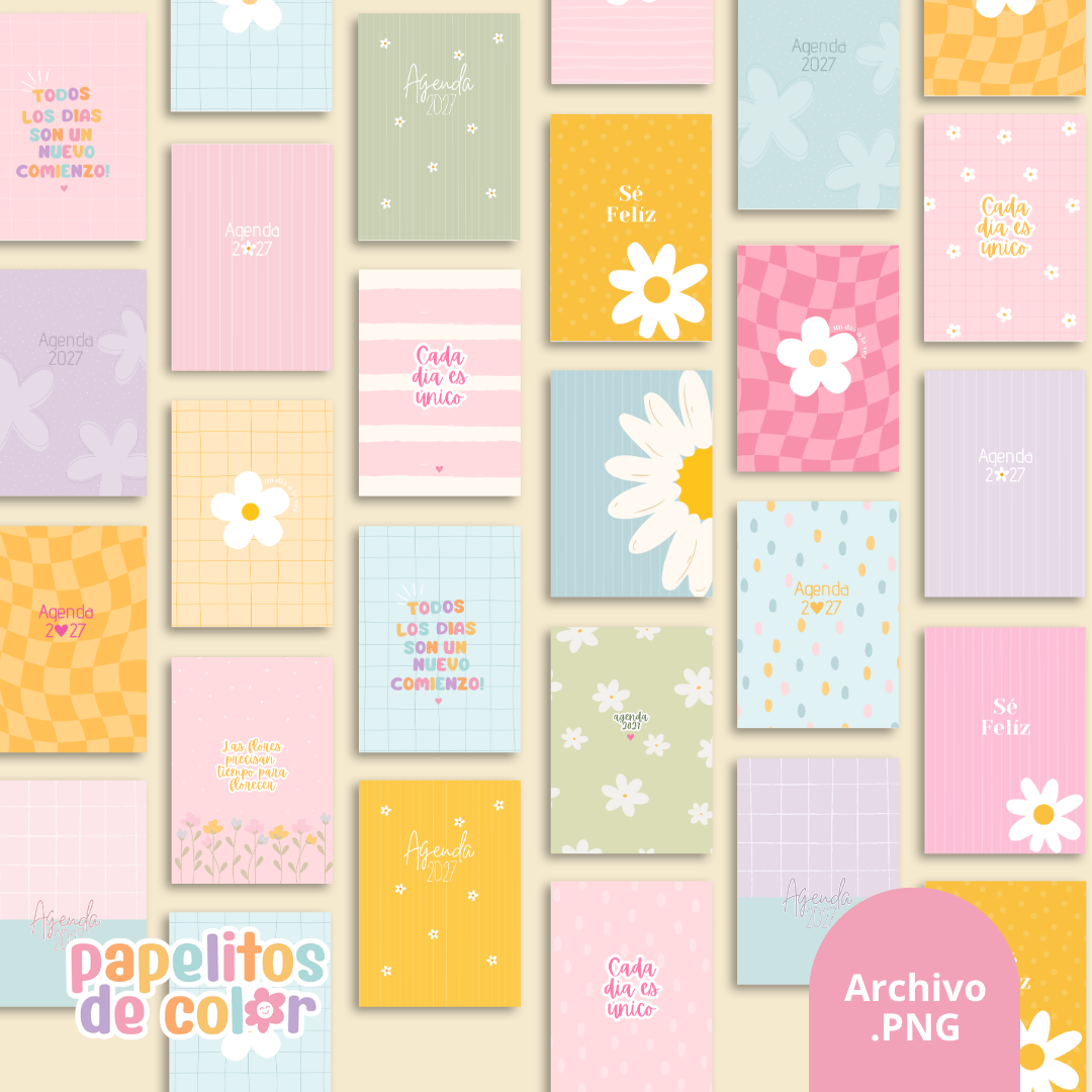 Pack 25 Portadas Agendas - Kit 2