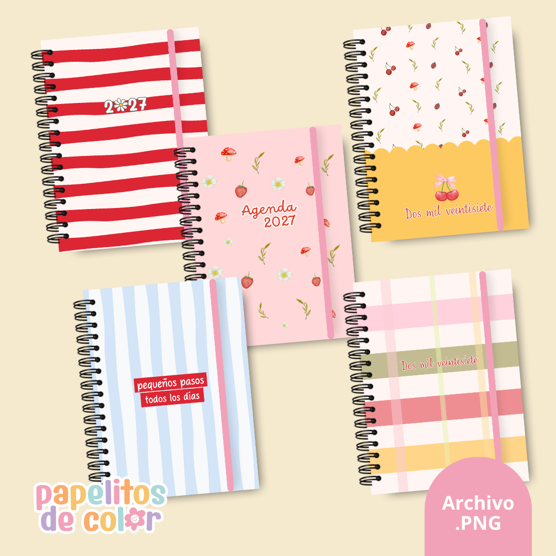Pack 28 Portadas Agendas – Kit 8