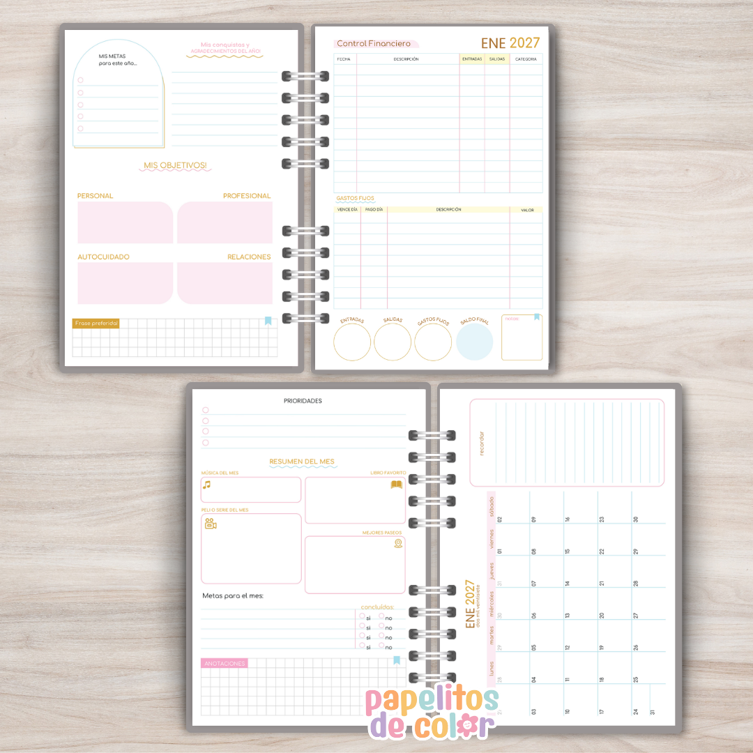 ✨ Agenda Comforta - Diaria 2027 💛