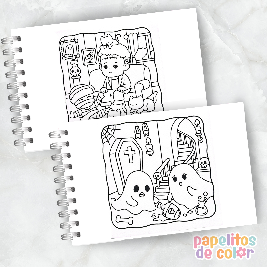 👻🖍️ Libro para Pintar Spooky Boo  ✨
