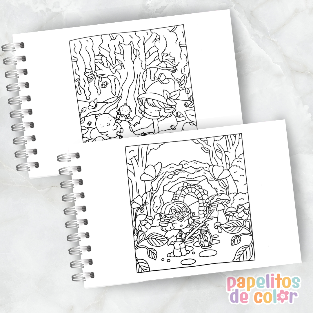 🌲🦊 Libro para Pintar Forest Sentinel  ✨