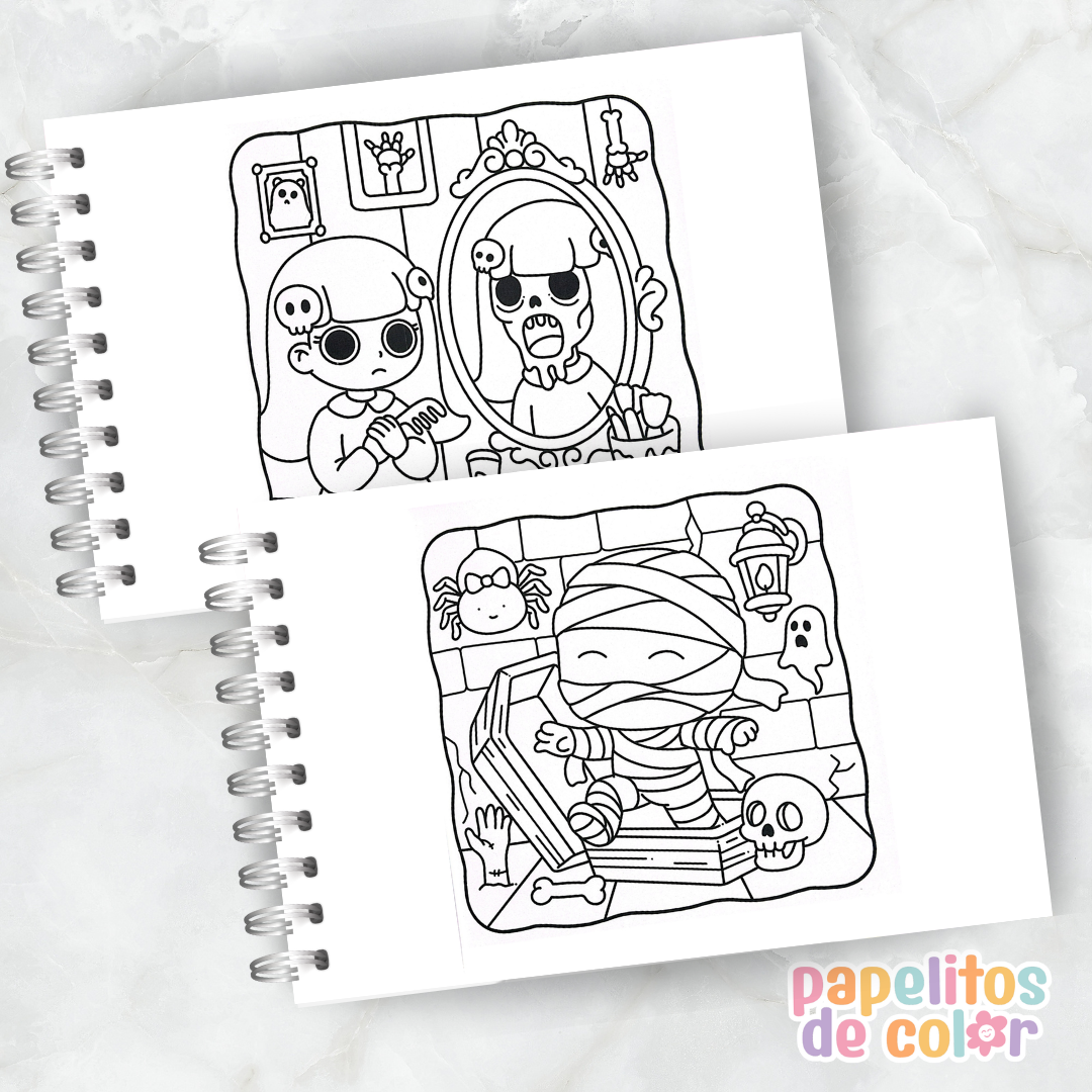👻🖍️ Libro para Pintar Spooky Boo  ✨