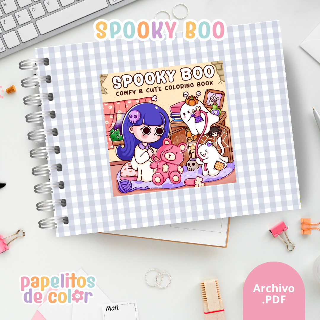 👻🖍️ Libro para Pintar Spooky Boo  ✨