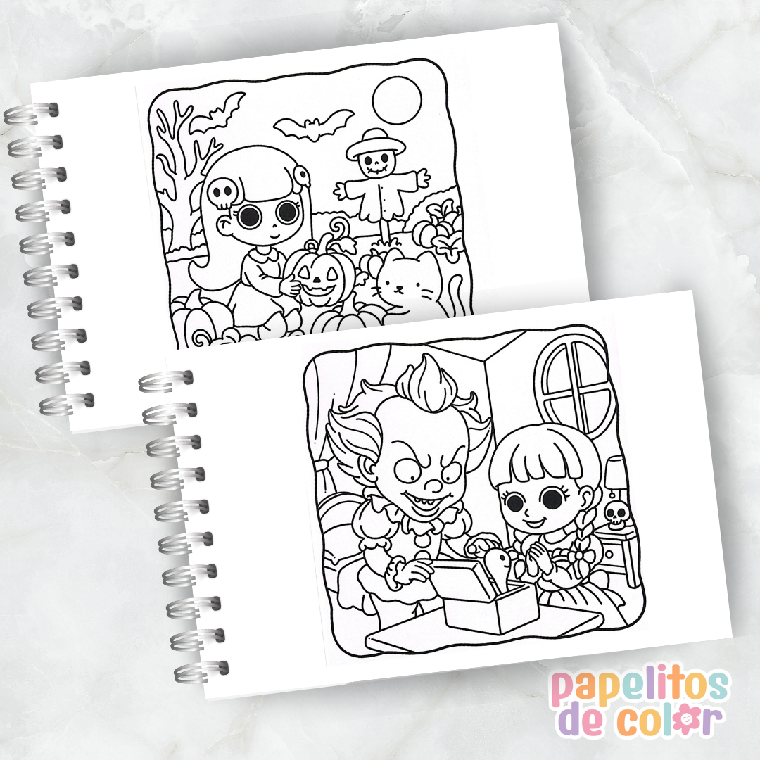 👻🖍️ Libro para Pintar Spooky Boo  ✨