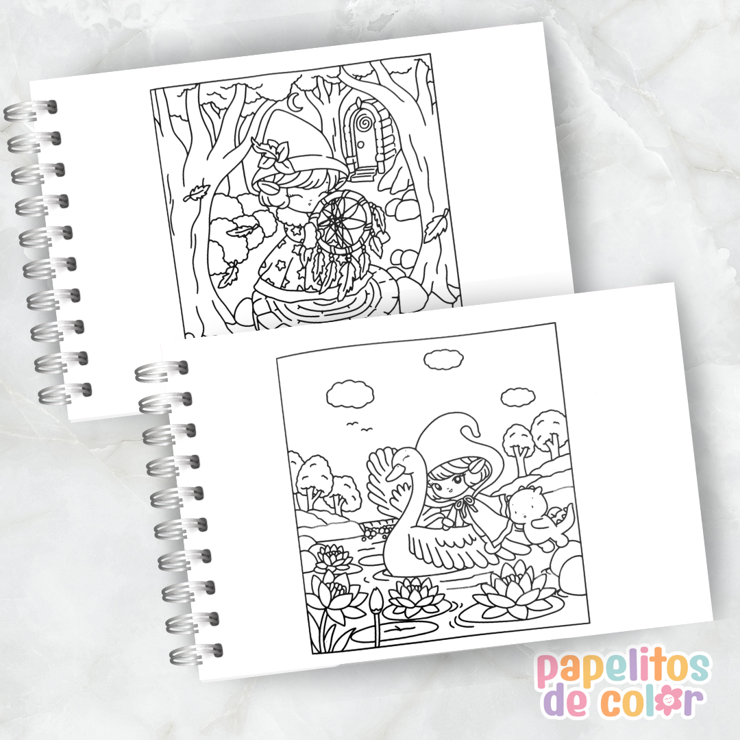 🌲🦊 Libro para Pintar Forest Sentinel  ✨