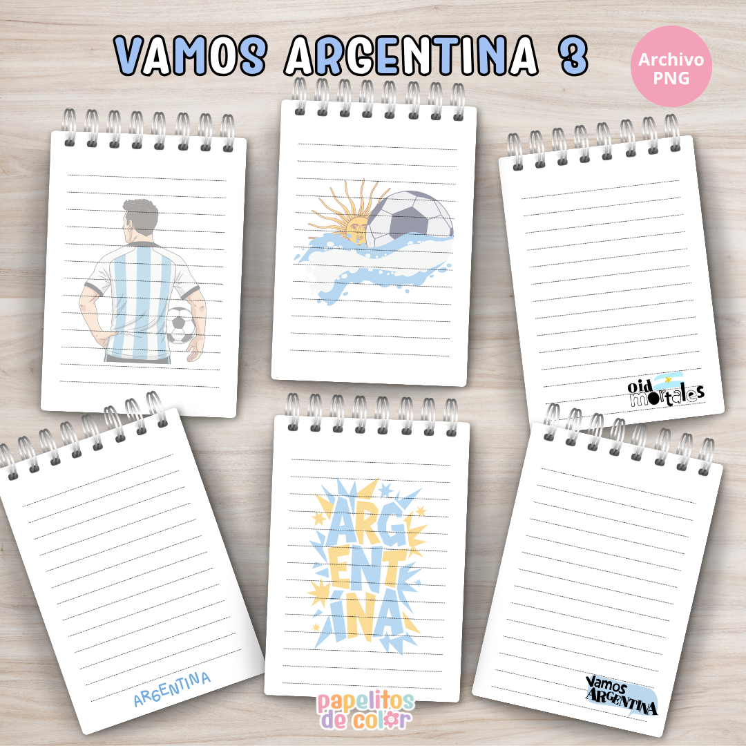kit anotadores Vamos argentina vol.3