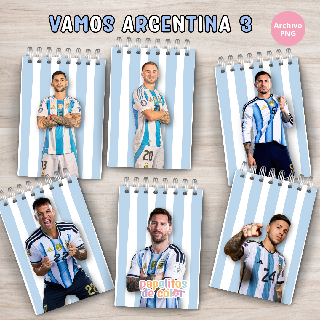 kit anotadores Vamos argentina vol.3