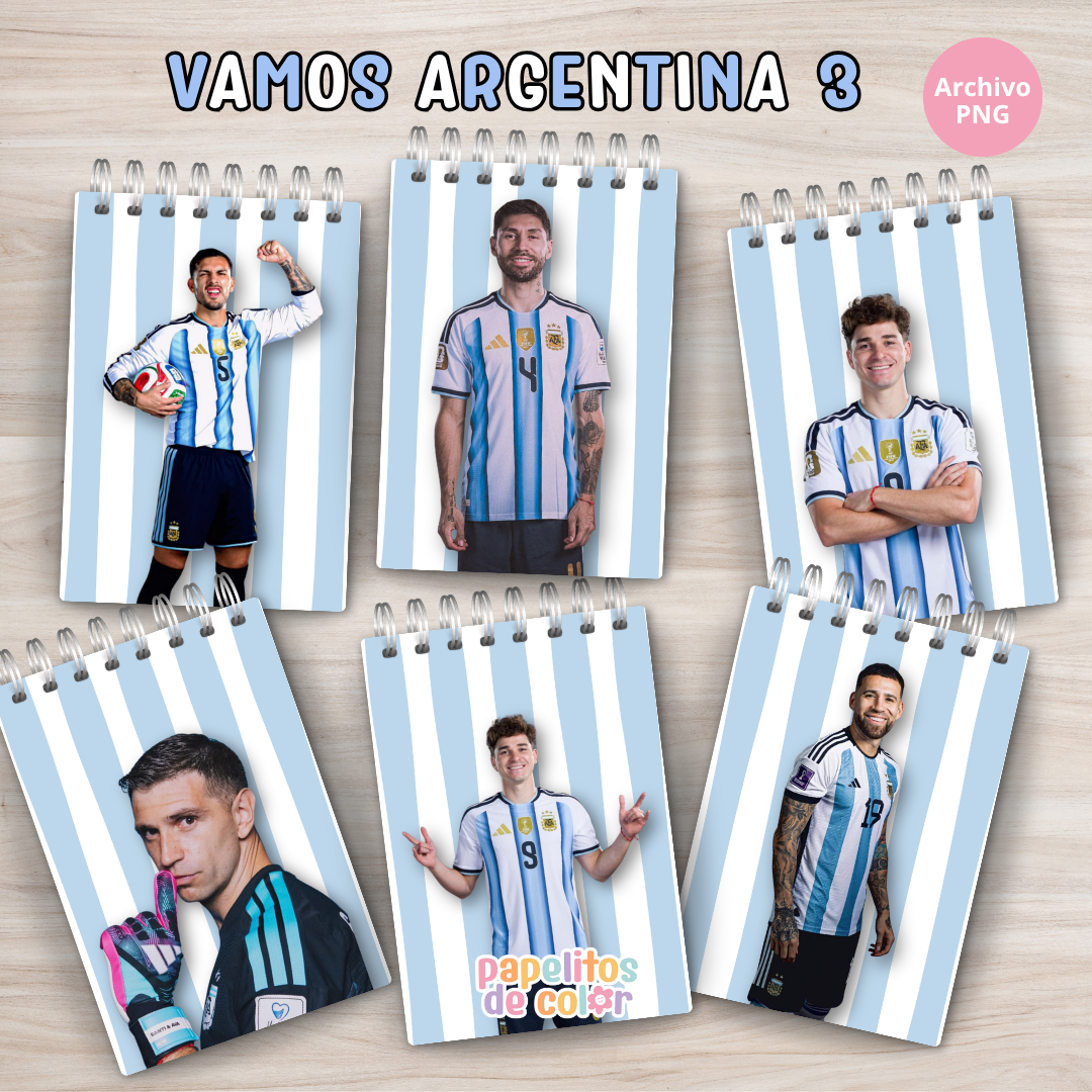 kit anotadores Vamos argentina vol.3