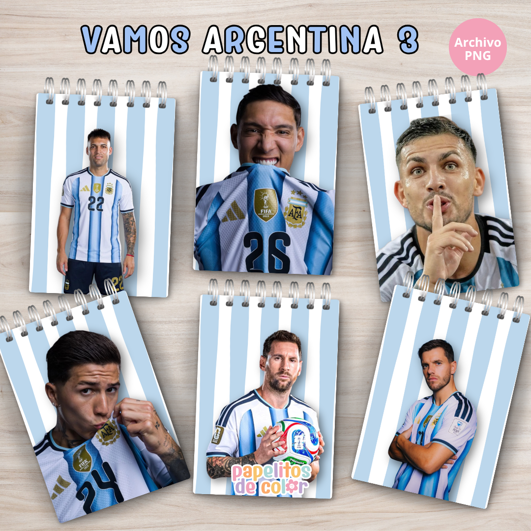 kit anotadores Vamos argentina vol.3