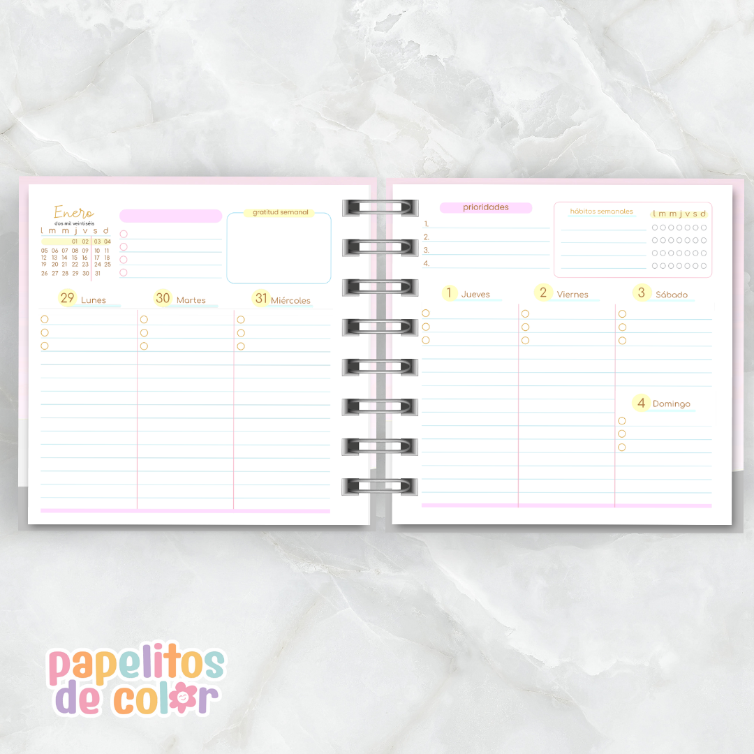 Agenda Comforta 15 x 15 cm 2026 ✨