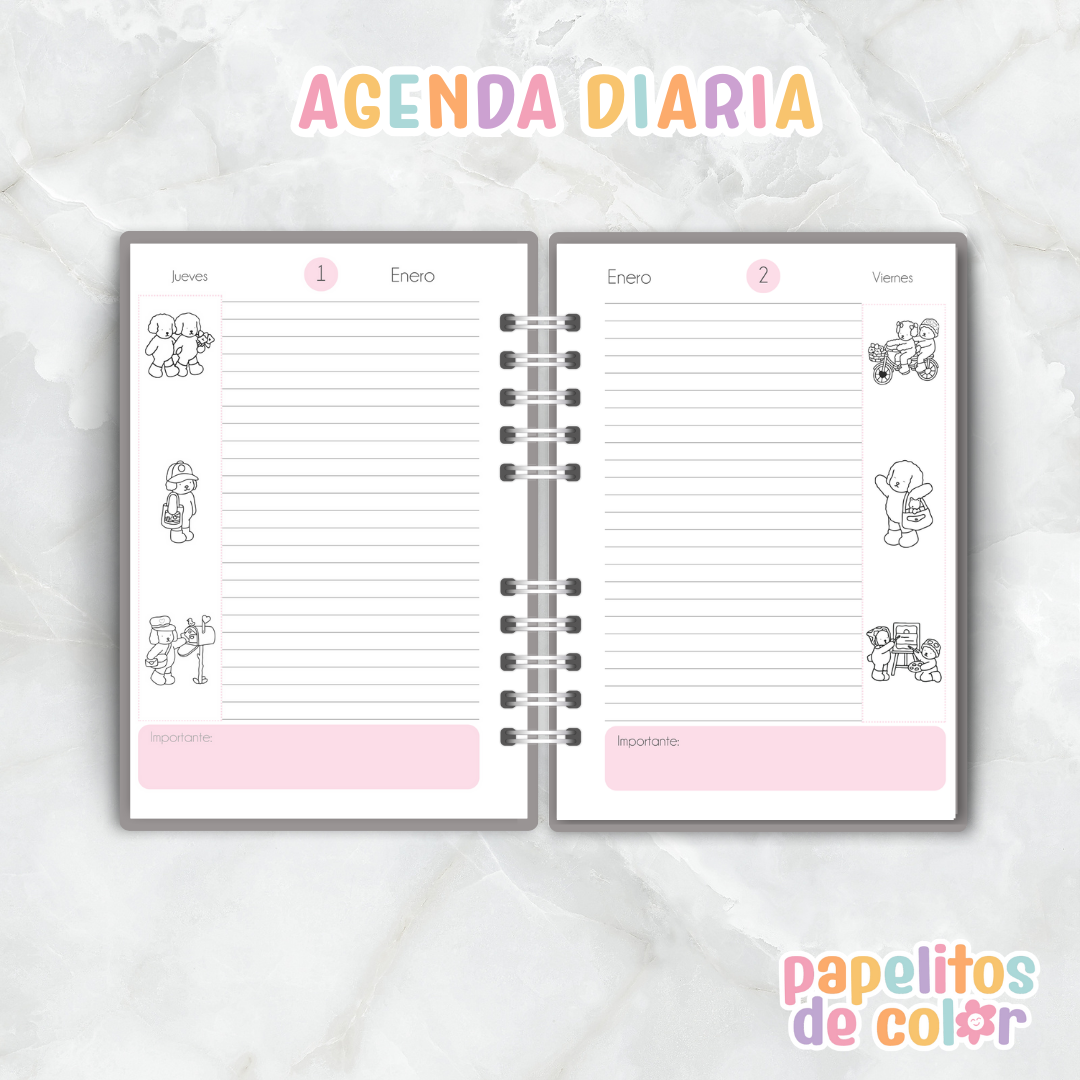 Agenda Diaria Bobbie Goods 2026🐻✨