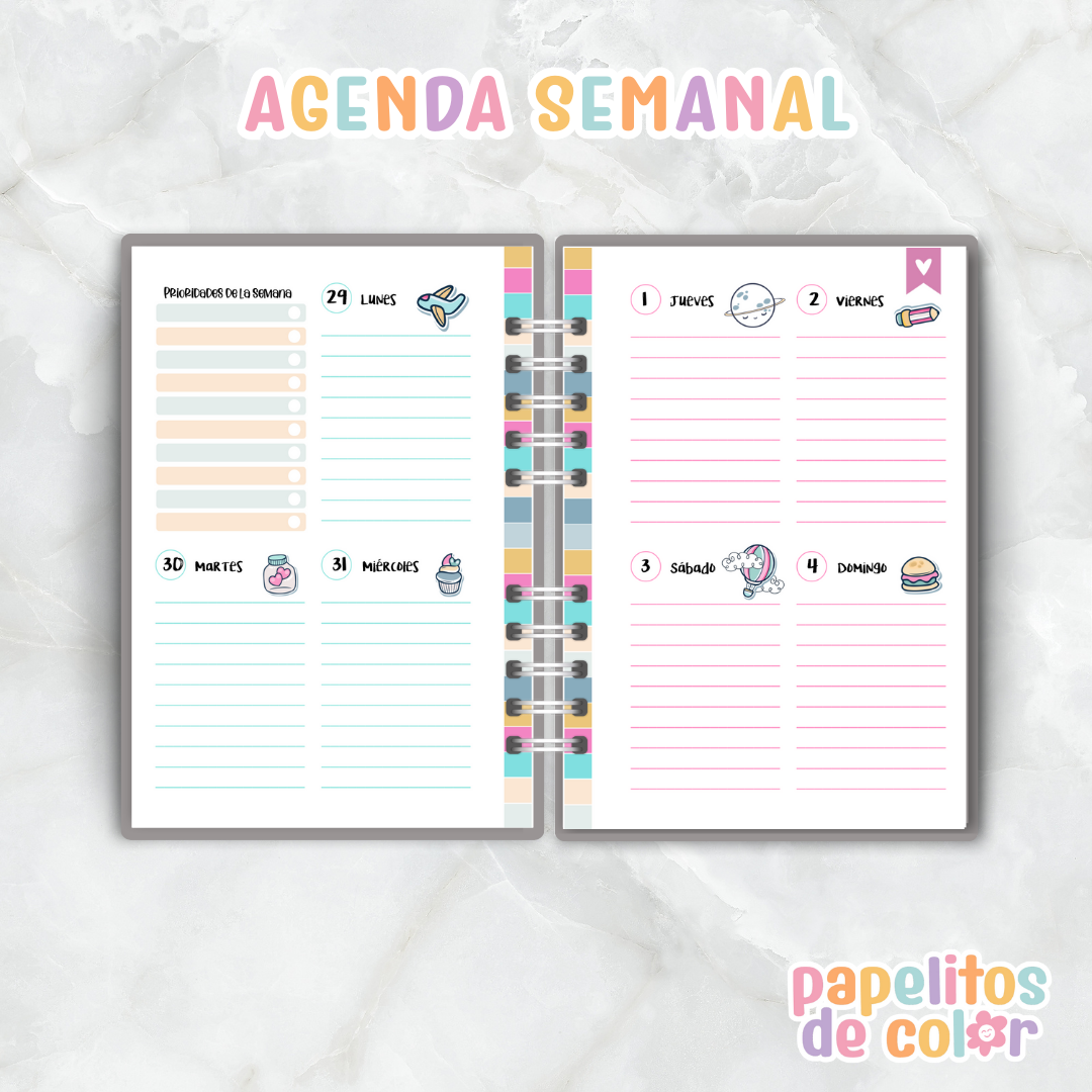 🌸Agenda Nunca Dejes de Soñar 2026🌙✨