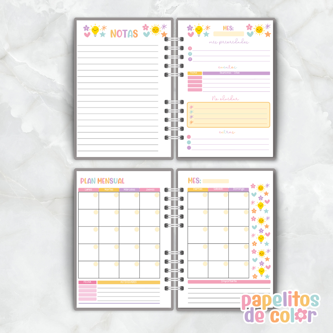 🩷Agenda  Perpetua - Papelitos⭐