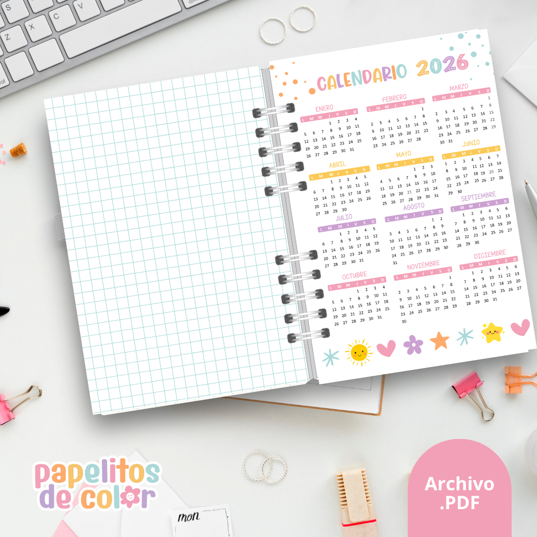 🩷Agenda Semanal - Papelitos⭐