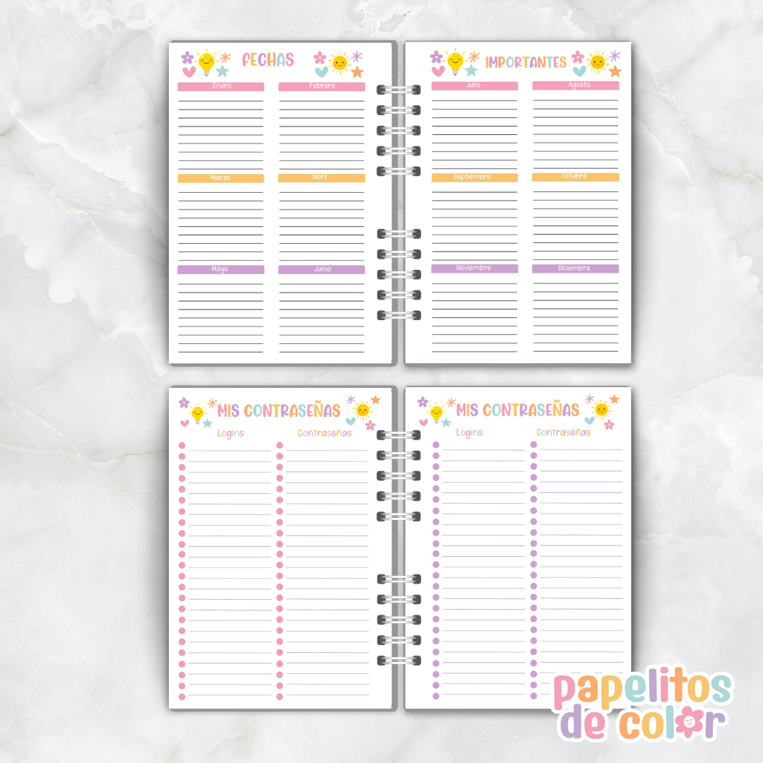 🩷Agenda  Perpetua - Papelitos⭐