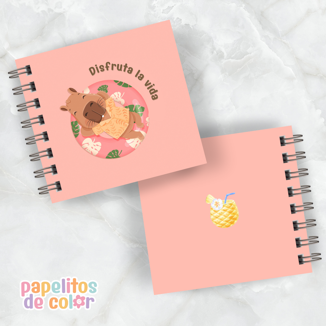 🎨 Libro para Pintar Capibaras (100 Hojas)