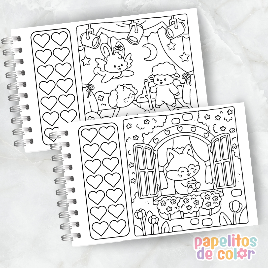🐰 Libro para Pintar – Fluffy Times
