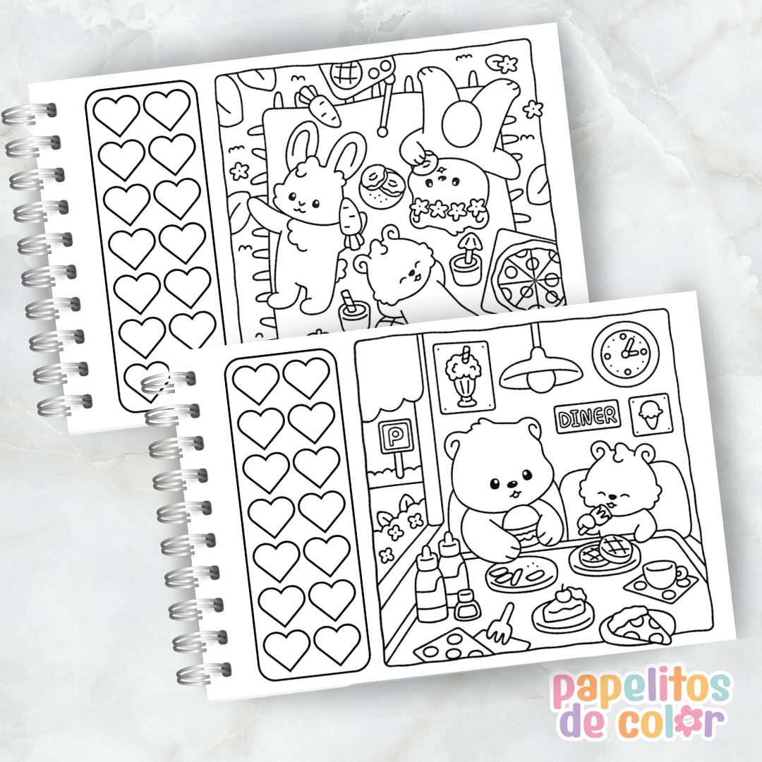 🐰 Libro para Pintar – Fluffy Times