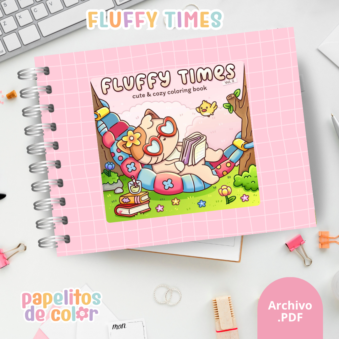 🐰 Libro para Pintar – Fluffy Times