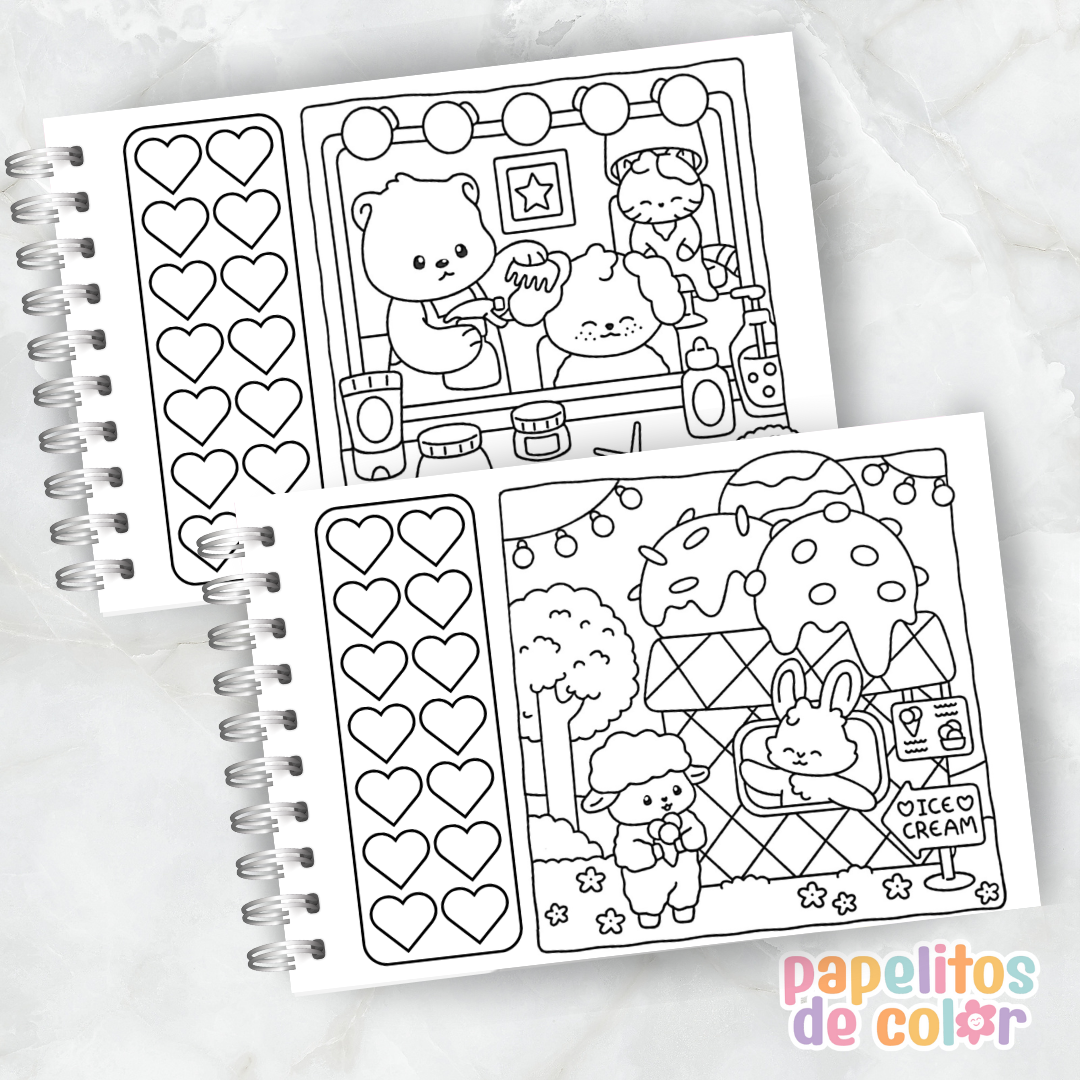 🐰 Libro para Pintar – Fluffy Times